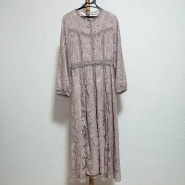 MISCH MASCH 롱 원피스 레이스 핑크 다나카 미나미 착용