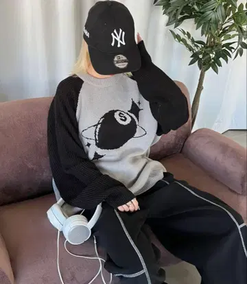 sedacle 래글런 와플 니트