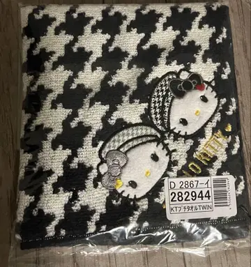 산리오 헬로키티 미미이 미니 타월 모노크롬 걸리시 쌍둥이 코디