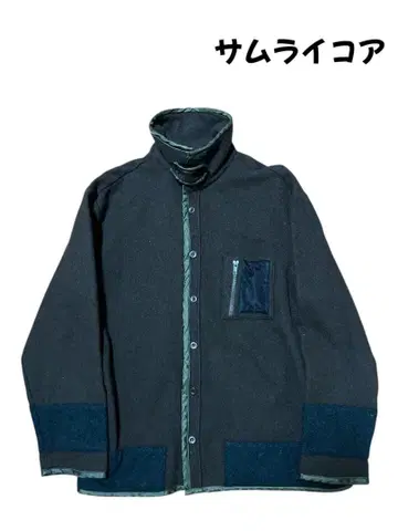 사무라이코어 울 턱끈 디자인 셔츠