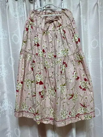 핑크하우스 스커트 핑크