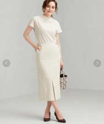 그린 라벨 릴랙싱 FFC 자카드 타이트 스커트