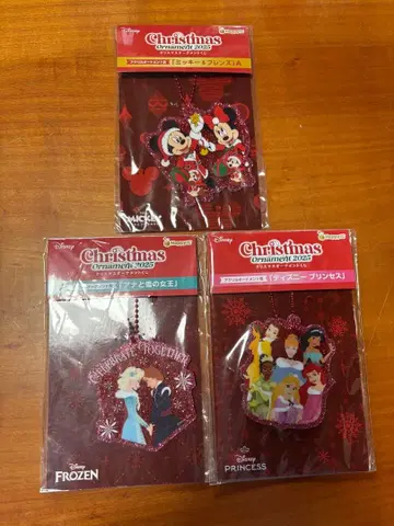 디즈니 크리스마스 아크릴 오너먼트 happy 복권