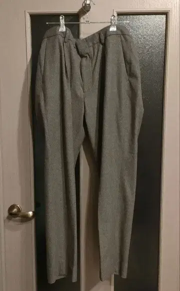 UNITED ARROWS 그레이 체크 무늬 슬랙스