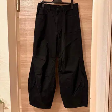 LAD 블랙 변형 와이드 팬츠 44 18aw