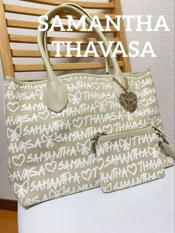 SAMANTHA THAVASA 로고 토트백