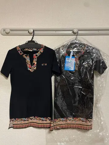 발리 패턴 튜닉 2장 세트