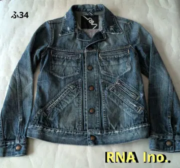 [ RNA Ino. ] M 사이즈 데미지 가공 데님 자켓