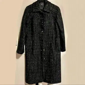 A.P.C. 블랙 롱 코트 벨트 포함