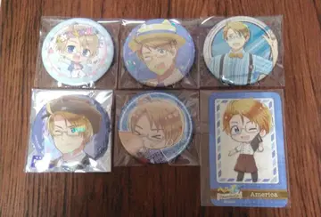 헤타리아 미국 캔뱃지