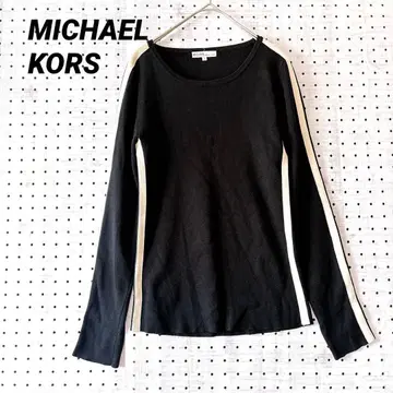 마이클코어스 사이드 라인 니트탑 긴팔 ( S ) 코튼 혼방 캐주얼