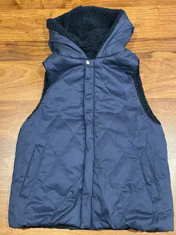 사만사 모스모스 SM2 blue 리버서블 베스트 보아 네이비