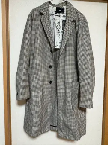 HARE 체스터 코트 M 사이즈 체크 무늬