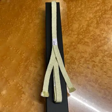 순수 실크 [ 시노염 ] 삼분 끈 허리띠 일본제 3 미사용 새상품