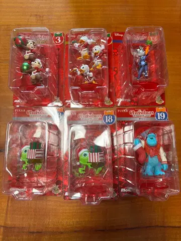 디즈니 크리스마스 피규어 오너먼트 해피 복권 happy 복권