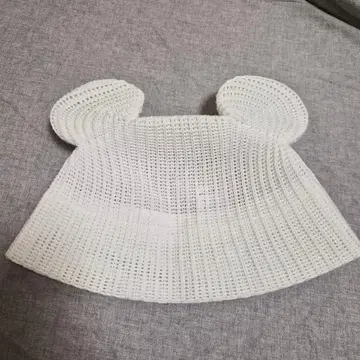 귀 달린 화이트 메쉬 모자 도쿄 디즈니 리조트 TDR