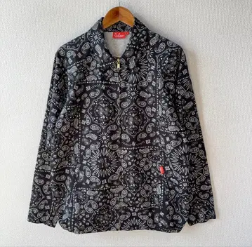 COOKMAN 페이즐리 딜리버리 자켓 쿠쿠맨 블랙 올 패턴