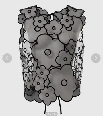 CECILIE BAHNSEN EMBROIDERED SLEEVELESS