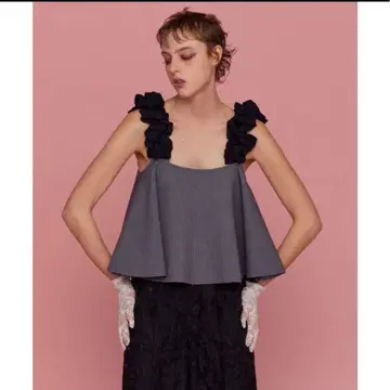 maison special Flower Strap 2way Tops