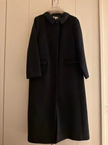 IENA 블랙 롱 코트