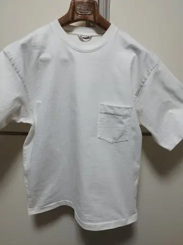 AURALEE 스탠드업 T셔츠 화이트 T셔츠 사이즈 5