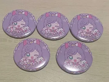 프리파라 캐릭터핀 마나카 라라 캔뱃지 5개