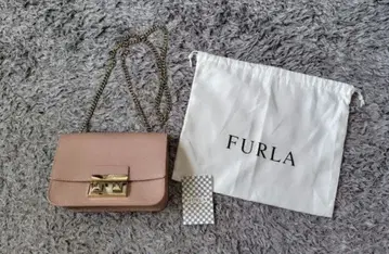 미사용 furla 훌라 메트로폴리스 핑크 베이지