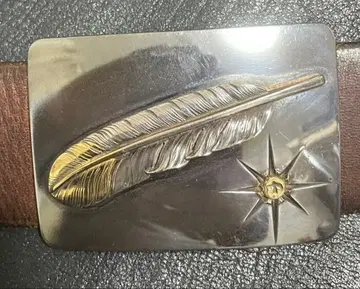 [초레어 올드 goro's 선금 특대형 페더 버클 & 벨트 고로즈