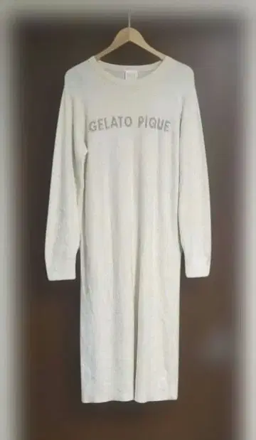 GELATO PIQUE 롱 슬리브 드레스 아이보리