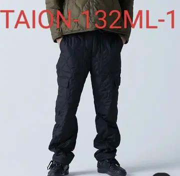 TAION 밀리터리 카고 다운 팬츠 블랙 XL