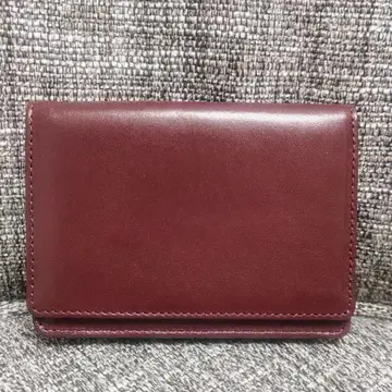 코쿠가쿠인 대학 오리지널 가죽 카드 케이스 (보르도)