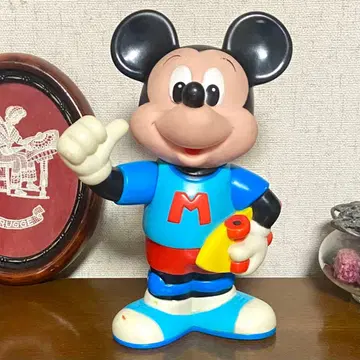 빈티지 미키마우스 소프트 비닐 저금통 타케우치 일본제