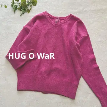 HUG O WaR 허그아워 니트 스웨터 캐시미어 핑크