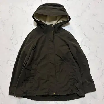 플라스테 PLST 보아 라이너 포함 마운틴 후드티 카키