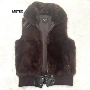 METEO 다크 브라운 퍼 베스트