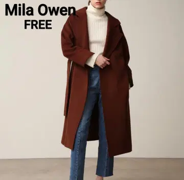 Mila Owen 내추럴 가운 코트 미라 오웬 롱 코트