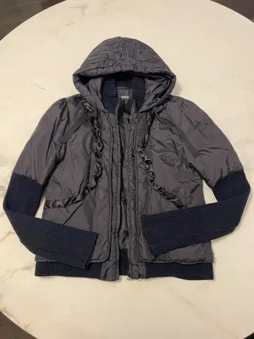 MORGAN 프릴 후드 자켓