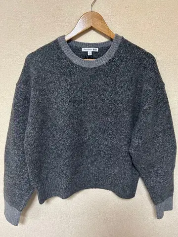 유니클로 JW ANDERSON 여성용 그레이 니트 스웨터 L 사이즈