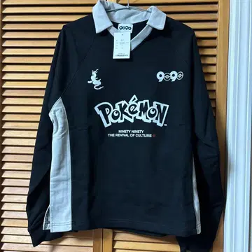 새상품 9090 포켓몬 레전드 풀오버 M 블랙