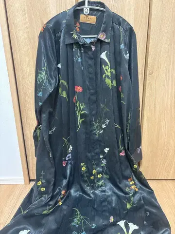 ameri vintage undressed 꽃무늬 원피스 블랙