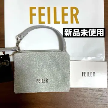 [ 미사용 새상품 ] FEILER 페이러 유니 사이드 파우치 실버 그레이