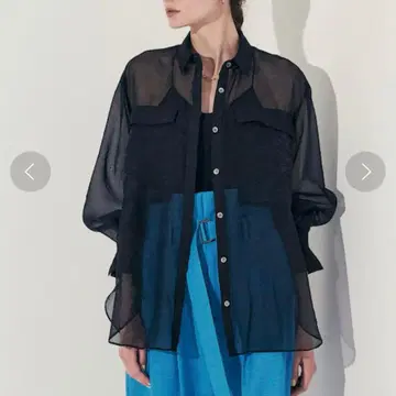 CITY 시어 셰이드 컬러 셔츠 (블랙)