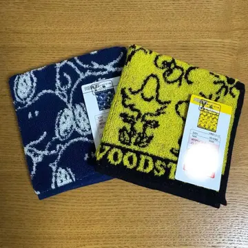 시마무라 스누피 손수건 타월 2장 세트 SNOOPY 우드스탁