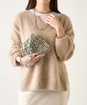 SHENERY 퍼 캐시미어 키넥 니트 새상품