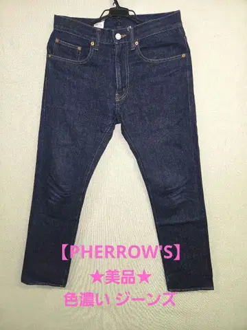 가격 인하 색 짙은 PHERROW'S 페로우즈 데님 팬츠 TALON 30