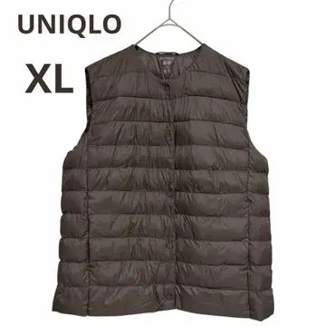 컨디션 최상 울트라 라이트 다운 PUFFTECH 남성용 XL 브라운