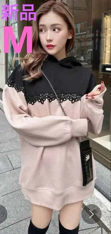 새상품 Rady 속기모 레이스 후디 후드티 M