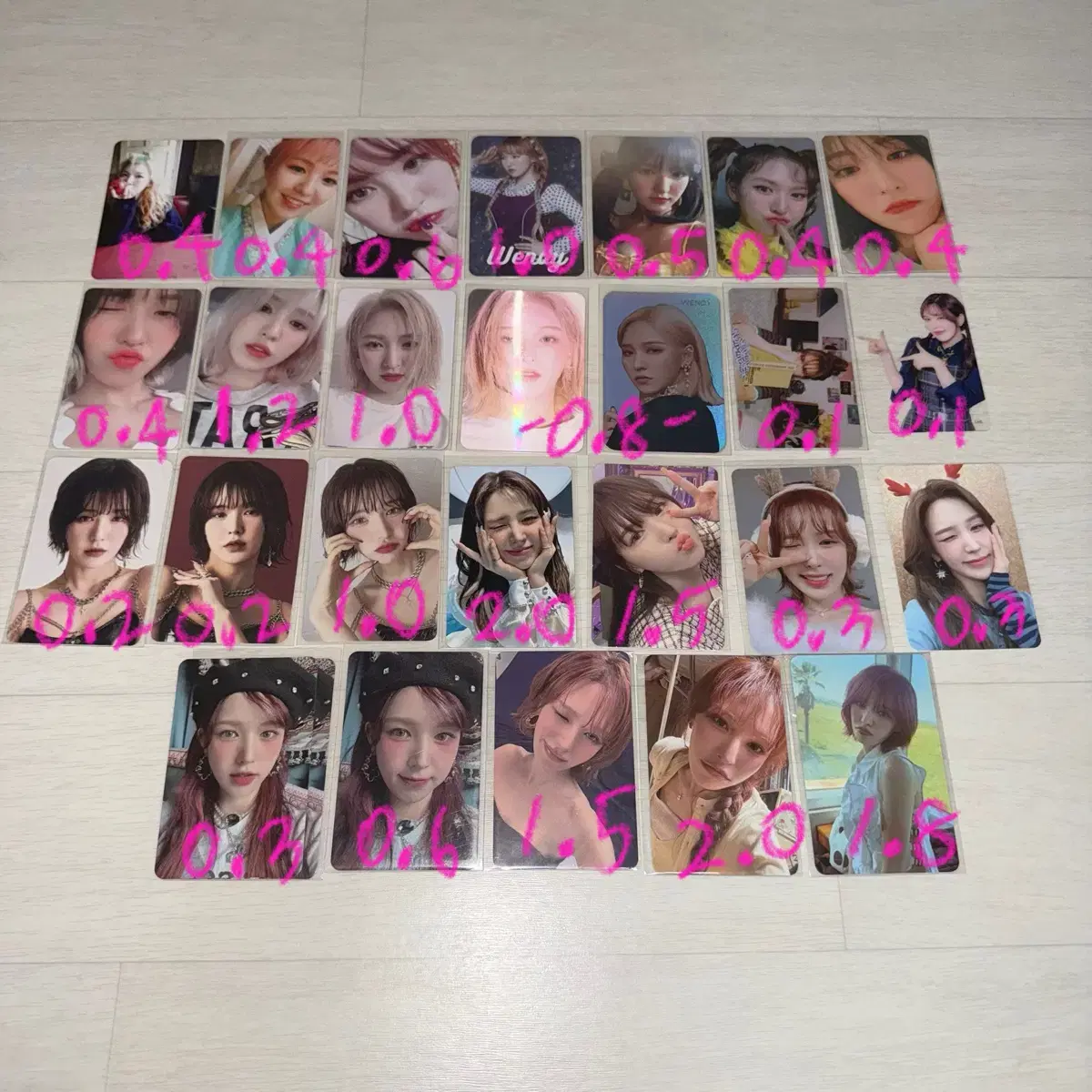 Red Velvet Wendy wts concert entry poca from subscription pre-order benefit unreleased photocard psycho mumoshop power up cookie key