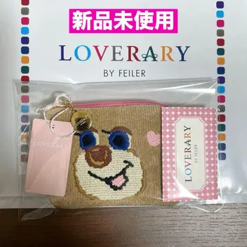 [ 미사용 새상품 ] FEILER 러브러리 도업 테디 걸 L자 파우치