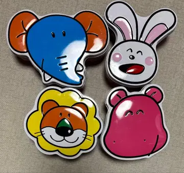 타베코 동물 비스킷 캔 4개 세트